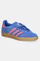 Σουέτ αθλητικά παπούτσια adidas Originals Gazelle Indoor φλατ μπλε JS4144