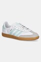 Usnjene superge adidas Originals SAMBA OG Semiš bela JP5481