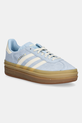 Замшеві кросівки adidas Originals Gazelle Bold низька блакитний JQ7776