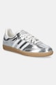 adidas Originals sneakersy skórzane Samba OG płaska srebrny JR0035
