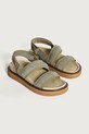 Hoff sandale din piele intoarsa ROAD CAQUI 12412004 verde SS25