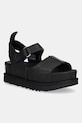 UGG sandały Goldenstar Hi tekstylny czarny 1167364.BLK