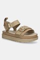 UGG sandale de piele Goldenstar Villa platformă bej 1167392.MDSD