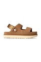 UGG papuci din piele Goldenstar Glide platformă maro 1167399.CHE