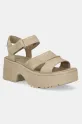 Замшевые сандалии UGG New Heights Ankle Strap кирпичик бежевый 1167475.MDSD