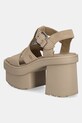 Încălțăminte UGG sandale din piele întoarsă New Heights Platfort-Strap 1167478.MDSD bej