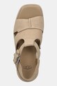 UGG sandały zamszowe New Heights Platfort-Strap beżowy 1167478.MDSD