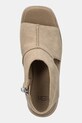 UGG sandale din piele întoarsă New Heights Platform bej 1167479.MDSD