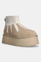 UGG śniegowce Classic Mini Dipper Sunwave tekstylny beżowy 1167591.MDSD