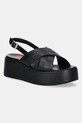 Δερμάτινα σανδάλια Love Moschino 5-8 cm μαύρο JA16187I0MIA0000