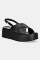 Δερμάτινα σανδάλια Love Moschino 5-8 cm μαύρο JA16187I0MIA0000