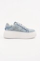 Karl Lagerfeld sneakersy KREEPER LO platforma niebieski KL42372S.DBS
