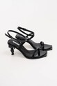 Kožené sandály Karl Lagerfeld KARL NFT HEEL KL39115.000 černá SS25