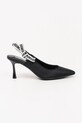 Karl Lagerfeld pantofi cu toc SIENNA calcai expus negru KL32708.H00