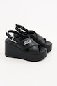 Karl Lagerfeld sandale de piele WENDY KL33372.000 negru SS25