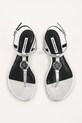 Karl Lagerfeld sandale de piele ALISSO argintiu KL82515.0SL
