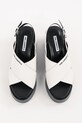 Karl Lagerfeld pantofi cu toc WENDY alb KL33325.010