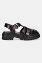 Jonak sandale de piele ABRAHAM 3600019 burgundia SS25