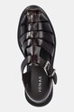 Jonak sandale de piele ABRAHAM burgundia 3600019