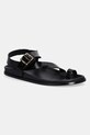 Alohas sandale de piele Siren piele patentata negru S100740.01