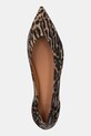 Semišové baleríny Billi Bi hnědá A8024.Leopardo