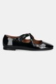 Billi Bi bőr balerina cipő A8314.Black fekete SS25