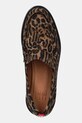 Usnjeni mokasini Billi Bi rjava A8446.Leopardo