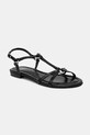 Billi Bi sandały skórzane płaski czarny A8700.Black