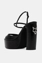 Cipők Naked Wolfe bőr szandál Fire Fire.Black.Leather fekete