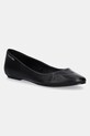 Calvin Klein balerini de piele FLAT MARY JANE - LTH negru HW0HW02341