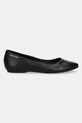 Calvin Klein balerini de piele FLAT MARY JANE - LTH HW0HW02341 negru SS25