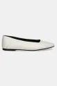 Kožne balerinke Calvin Klein FLAT BALLERINA - LTH HW0HW02463 bež SS25