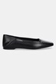 Kožené balerínky Calvin Klein FLAT BALLERINA - LTH HW0HW02463 čierna SS25