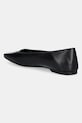Обувь Кожаные балетки Calvin Klein FLAT BALLERINA - LTH HW0HW02463 чёрный