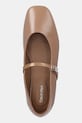 Шкіряні балетки Calvin Klein BALLERINA NEW BUCKLE - LTH бежевий HW0HW02483