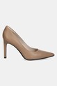 Kožne štikle Calvin Klein HEEL PUMP 90 - LTH HW0HW02336 smeđa SS25