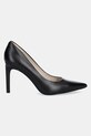 Calvin Klein szpilki skórzane HEEL PUMP 90 - LTH HW0HW02336 czarny SS25
