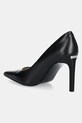 Încălțăminte Calvin Klein stilettos de piele HEEL PUMP 90 - LTH HW0HW02336 negru