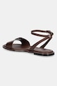 Взуття Шкіряні сандалі Calvin Klein FLAT SANDAL W/CK HW - LTH HW0HW02367 коричневий
