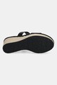 Calvin Klein slapi de piele WEDGE SANDAL 50 - HE HW0HW02375 negru