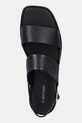 Шкіряні сандалі Calvin Klein FLAT SANDAL - HE чорний HW0HW02377