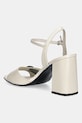 Obuwie Calvin Klein sandały nubukowe HEEL SANDAL 85 W/CK HW - LTH HW0HW02485 beżowy