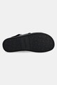 Calvin Klein sandale de piele FLAT ADJ SANDAL EYELET HW0HW02488 negru
