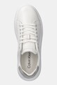 Δερμάτινα αθλητικά παπούτσια Calvin Klein CUPSOLE LACE UP - SUEDE BT λευκό HW0HW02404