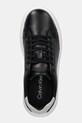 Calvin Klein sneakers din piele CUPSOLE LACE UP - SUEDE BT negru HW0HW02404
