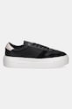 Calvin Klein sneakersy skórzane FF CUPSOLE LACE UP - LTH MIX HW0HW02409 czarny SS25