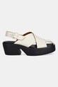 Kožené sandále Camper Billie K201725.003 béžová SS25