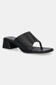 Camper șlapi de piele Kora Sandal gros negru K201738.001
