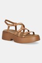 Camper sandale de piele Tasha platformă maro K201713.002