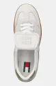 Tommy Jeans sneakers din piele THE GREENWICH FLAP alb EN0EN02715